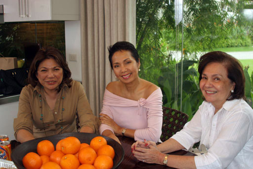 Beth Romualdez, Minnie Jentes and Marilou Senn of La Tasca