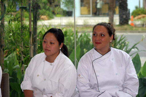 Chefs Tippi Tambunting and Katrina Padilla